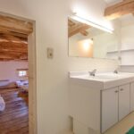 Dormitory with 8 beds and bathroom